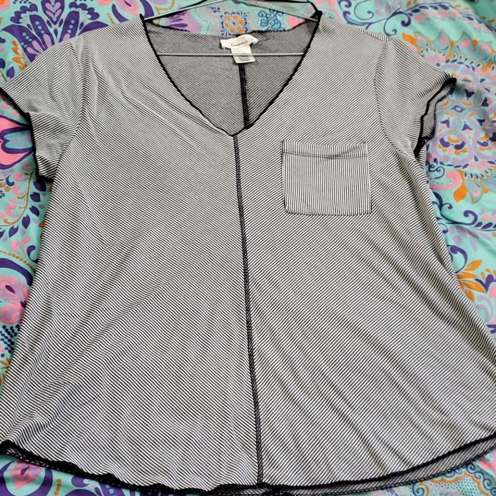 Black and white shirt